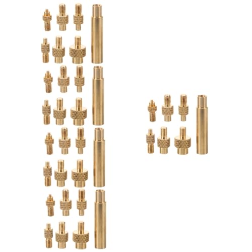 Cabilock 5 Sätze Satz Mutterdruckkopf Mit Gewinde Einsätze Nuss Faden Werkzeug Lötkolbenspitzen Einbettungsmuttern 3d-druckerteil Gewindeeinsatz Aus Messing 3d-druck-gewindeeinsatz Golden von Cabilock