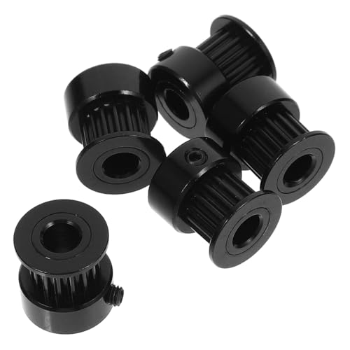 Cabilock 5 Stück GT2 Riemenscheibensatz Zahnriemenscheibensatz GT2 Zahnriemenradsatz Teil 6 mm breite Zahnriemenscheibe mit Lager 3D-Drucker Gt2 Riemenscheiben-Kit Black Cabilock 5 Stück GT2 Riemenscheibensatz Zahnriemenscheibensatz GT2 Zahnriemenradsatz Teil 6 mm breite Zahnriemenscheibe mit Lager 3D-Drucker Gt2 Riemenscheiben-Kit Black von Cabilock