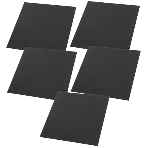 Cabilock 5 Stück Schwarze Metallplatte Leere Plakette Leeres Türschild Plakettenrohlinge Aluminium Black Cabilock 5 Stück Schwarze Metallplatte Leere Plakette Leeres Türschild Plakettenrohlinge Aluminium Black von Cabilock