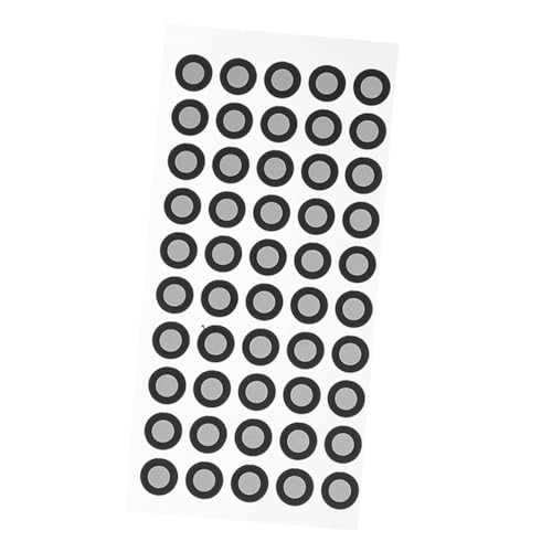 Cabilock 50 Stück Reflektierende Markierungen Punktpunkte Reflektierendes Glitzergel Reflektierendes Polnisches Gel Positionierungsmarkierung Frettchen Scannen Black Reflektierende Folie von Cabilock