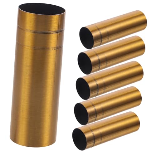 Cabilock 6 Stück Lampenkopfdrahthülle Kerzenfassung Abdeckung Kronleuchterlicht Deckenleuchten Kronleuchter Zubehör Basisärmel Lampensockel Hülse Golden Schmiedeeisen Cabilock 6 Stück Lampenkopfdrahthülle Kerzenfassung Abdeckung Kronleuchterlicht Deckenleuchten Kronleuchter Zubehör Basisärmel Lampensockel Hülse Golden Schmiedeeisen von Cabilock