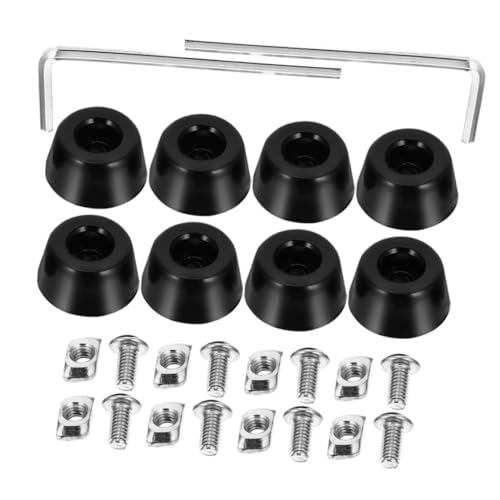Cabilock 8 Stück Stoßdämpfende Pads Druckerfußmatten Maschinenfußauflage Vibration Isolator Beige 3d D Drucker Stoßdämpfer Druckerpads Stoßdämpfendes Gummikissen Ersatzfüße aus Gummi Black von Cabilock