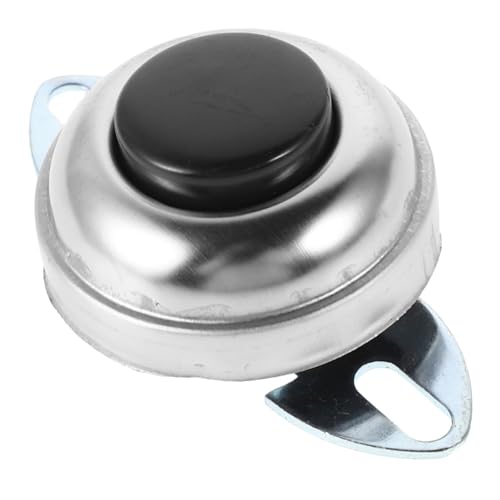Cabilock Hupenknopfschalter Lufthupenknopf Hornknöpfe Starterknopf Starterschalter Taster für Hupenschalter Druckknopf am Ausschalter Hornknopf Autoschalter Start Knopf Metall Silver von Cabilock