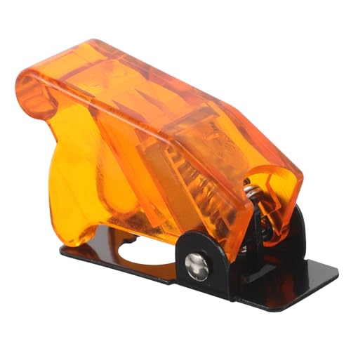 Cabilock Kippschalterabdeckung Schalterabdeckung Für Den Außenbereich Schalterabdeckungsschutz Abdeckung Des Lichtschalterschlosses Schalter Schützen Lichtschalterabdeckung Orange Plastik von Cabilock