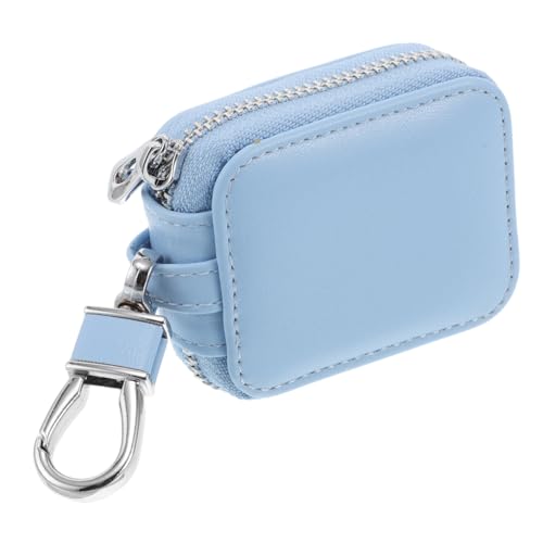 Cabilock Kopfhörer Fall Damen Geldbörsen Aus Leder Quadratisches Ohrhörer-etui, Tragbar Brieftasche Frauen Armband Mini-geldbörse Auto-fob-Fall Kopfhörer-keychian Kunstleder Sky-Blue Cabilock Kopfhörer Fall Damen Geldbörsen Aus Leder Quadratisches Ohrhörer-etui, Tragbar Brieftasche Frauen Armband Mini-geldbörse Auto-fob-Fall Kopfhörer-keychian Kunstleder Sky-Blue von Cabilock