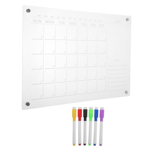 Cabilock Magnetische Notiztafel Transparenter Kalender Für Den Kühlschrank Magnetischer Kalender Für Den Kühlschrank Magnetischer Notizblock Trocken Abwischbare Tafel Für Den von Cabilock