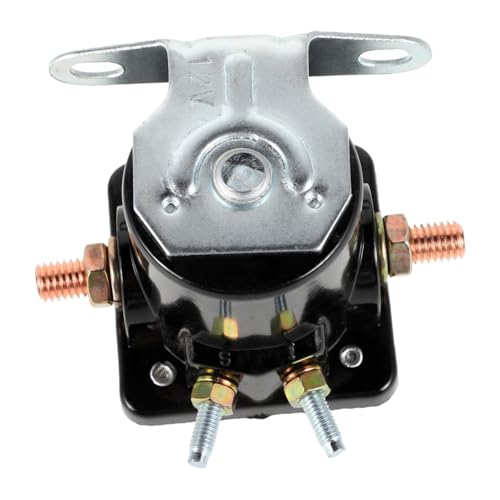 Cabilock Magnetventilrelais Austausch des Anlasserrelais Anlassermagnet Ersatz-Starterrelais Anlasser-Magnetrelais Ersatz-Starter-Solenoid auto starter relais Metall Silver von Cabilock
