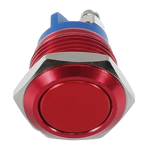 Cabilock Metall Druckknopfschalter Druckstartknopf Kippschalter Momentaner Knopf Rastender Druckknopfschalter Druckknopf Starterschalter Momentaner Druckknopfschalter Druckschalter von Cabilock
