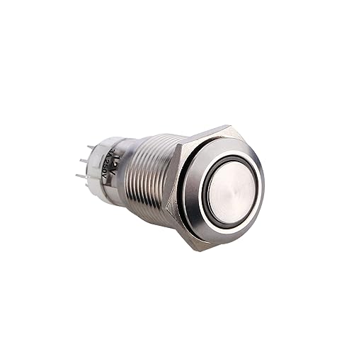 Cabilock Metall Druckknopfschalter für Autos Selbstsichernd Langlebig für DIY Projekte mit Licht Perfekter Lichtschalter für Fahrzeuge Cabilock Metall Druckknopfschalter für Autos Selbstsichernd Langlebig für DIY Projekte mit Licht Perfekter Lichtschalter für Fahrzeuge von Cabilock