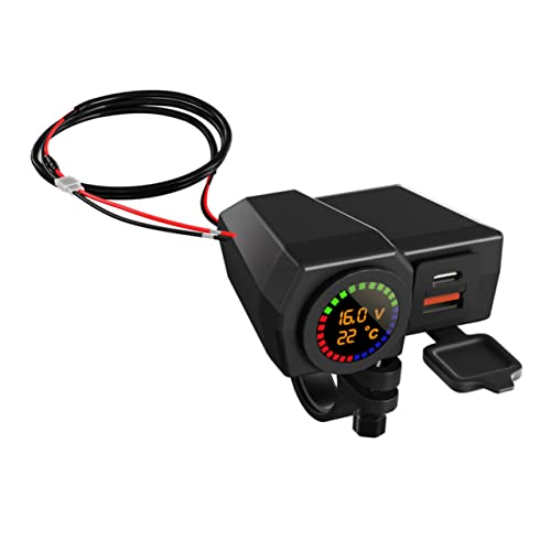 Cabilock Motorrad Ladegerät Bar USB-c-ladegerät Charger Ladestopfenmotorrad Motorrad USB Handy-ladegeräte Auto Ladeanschluss Motorrad USB Aufladen Kupfer Schwarz Cabilock Motorrad Ladegerät Bar USB-c-ladegerät Charger Ladestopfenmotorrad Motorrad USB Handy-ladegeräte Auto Ladeanschluss Motorrad USB Aufladen Kupfer Schwarz von Cabilock