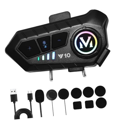 Cabilock Motorradhelm Kopfhörer Kabelloses Mit Wasserdichtigkeit Doppelte Verbindung Für Lange Akkulaufzeit Stabile Audioverbindung von Cabilock
