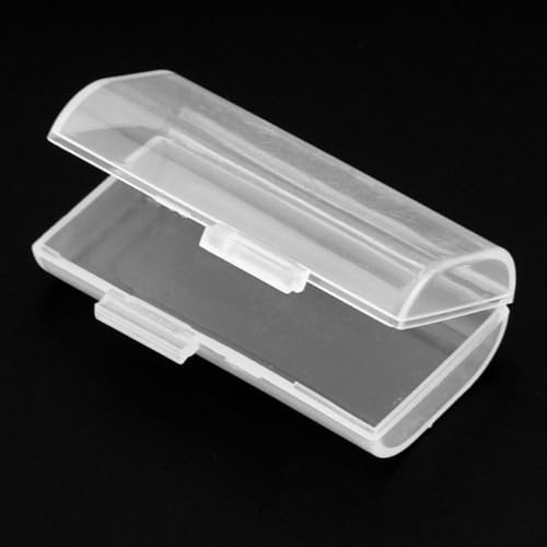 Cabilock Organizer-Box Aus Kunststoff Für Batterien Tragbar Durchsichtige Organizer-Behälter Aus Kunststoff Zur Aufbewahrung Von Zellenbatterien AAA-Batteriefach von Cabilock