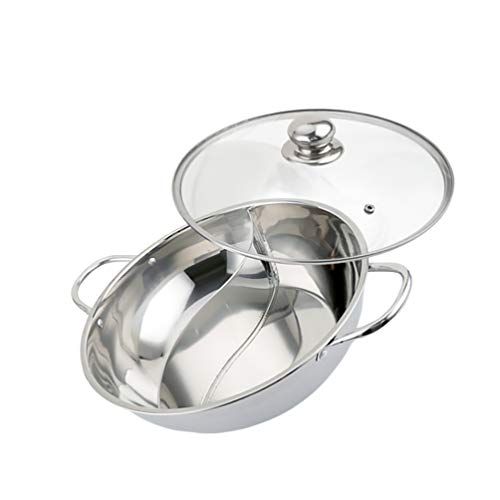 Cabilock Speisetopf Induktions Pfannen Induktions Pfannen Induktions Pfannen Hot Pot mit Divider Shabu Shabu ?e T? für Induktion Kochfeld Gasherd Nonstick Pan Nonstick Pan Nonstick Pan von Cabilock