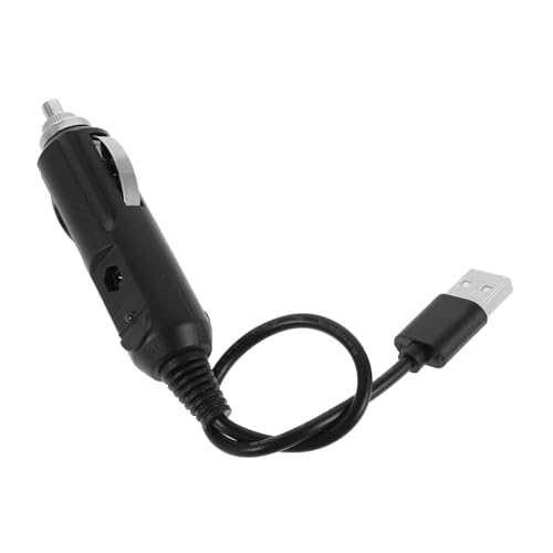 Cabilock Unterbrechungsfreie Elektrowerkzeuge ft Zigarettenanzünder-Adapter auf USB Pumpenantriebsadapter Zigarettenverstärker Autositz-Massagegerät für Fahrzeuge Plastik Black von Cabilock