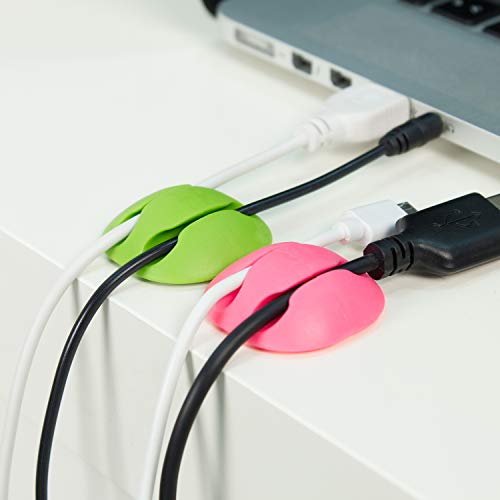 CABLE CANDY - Mixed Beans Set – 6 Stück Kabelhalter, Kabel Organizer, Kabelclips, Kabelführung, Kabelmanagement für Schreibtisch, zu Hause, Büro und Auto. Selbstklebend. Kabel bis 5mm. Pink & Grün CABLE CANDY - Mixed Beans Set – 6 Stück Kabelhalter, Kabel Organizer, Kabelclips, Kabelführung, Kabelmanagement für Schreibtisch, zu Hause, Büro und Auto. Selbstklebend. Kabel bis 5mm. Pink & Grün von Cable Candy