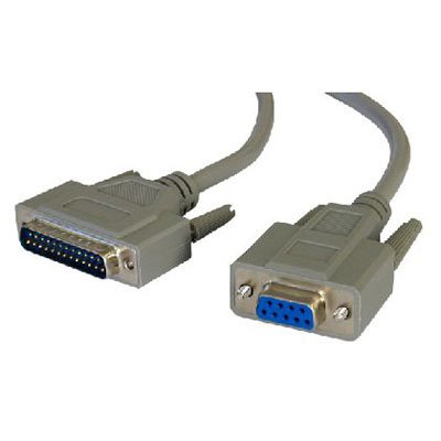 Serielles Kabel Kabel-Core 9 pin Buchse auf 25 pin Stecker 3 Meter Druckerkabel von Cable-Core