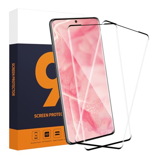 Cable Leader 2 Stück für Panzerglas für Samsung Galaxy S20 Ultra 5G Schutzfolie, 3D Full Screen Galaxy S20 Ultra Displayschutzfolie, HD Anti-Fingerprint Anti-Staub Schutzglas für S20 Ultra 5G Folie von Cable Leader