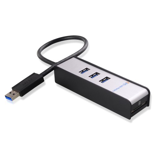 Cable Matters® 3-Port SuperSpeed USB 3.0 Hub mit SD-Kartenleser in Schwarz von Cable Matters