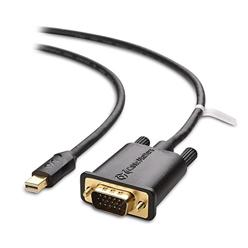 Cable Matters® Gold überzogene Mini Displayport (Thunderbolt™ Port kompatibel) auf VGA Kabel in Schwarz 2m von Cable Matters