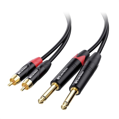 Cable Matters 0,9 m 6,35 mm TS auf Doppel Cinch Kabel – Cinch auf 6.3mm Klinke Kabel Stereo Audio Verbindungskabel, 6,35 mm auf Doppel Cinch Stecker Kabel für Audiogeräte Cable Matters 0,9 m 6,35 mm TS auf Doppel Cinch Kabel – Cinch auf 6.3mm Klinke Kabel Stereo Audio Verbindungskabel, 6,35 mm auf Doppel Cinch Stecker Kabel für Audiogeräte von Cable Matters
