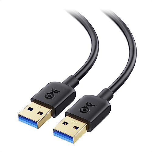 Cable Matters 2er-Pack Langes USB 3.0 Kabel 1,8m (USB auf USB Kabel, USB Stecker zu Stecker Kabel, USB A auf USB A Kabel) in Schwarz - 1,8 Meter von Cable Matters