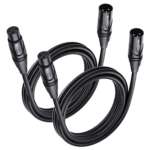 Cable Matters 2er Pack Premium XLR auf XLR Mikrofonkabel 1,8m XLR Kabel, Mikrofon kabel XLR Kabel XLR Kabel von Cable Matters