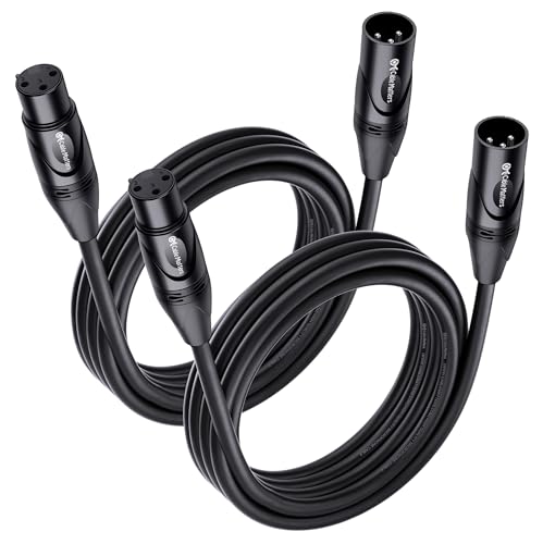 Cable Matters 2er-Pack Premium XLR auf XLR Mikrofonkabel 3m, XLR Kabel, Mikrofonkabel, XLR Kabel von Cable Matters