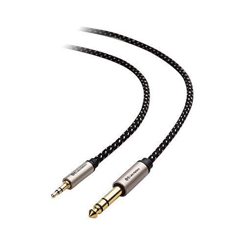 Cable Matters 3,5mm auf 6,35mm Aux Kabel 1,8 m (6 3 klinke auf 3 5 kabel, 3 5 klinke auf 6 3 klinke Kabel) - Audio Kabel für Kopfhörer, Laptop, MP3 Player, HiFi, Lautsprecher, Verstärker, Gitarre von Cable Matters