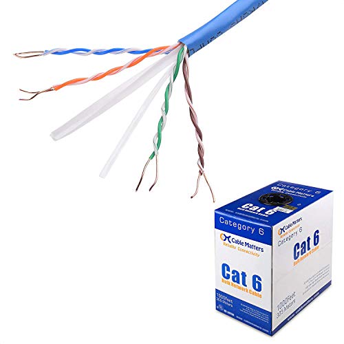 Cable Matters 305m Installationskabel Kabel Kat6 UTP 23 AWG blau - 100% Kupfer von Cable Matters