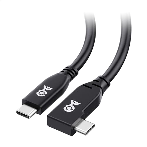 Cable Matters 40Gbps Rechtwinkliges USB 4 Kabel 1m, Unterstützt 8K@60Hz Video, 240W Laden, USB4 Rechtwinklig/USB C Display Kabel, Kompatibel mit Thunderbolt 4, MacBook, XPS, Surface Pro von Cable Matters