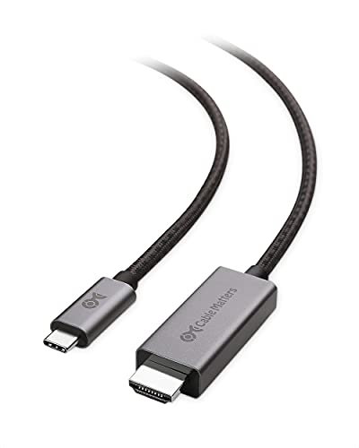 Cable Matters 48Gbps 8K 60Hz USB C auf HDMI Kabel 1,8m für 4K 120Hz und HDR - kompatibel mit Thunderbolt 3, USB4 und Thunderbolt 4 Port - (maximale Auflösung auf jedem Mac beträgt 4K@60Hz) von Cable Matters