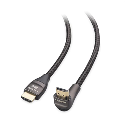 Cable Matters 48Gbps Ultra HD 8K rechtwinkliges HDMI Kabel 2m (HDMI Winkel, 270 Grad HDMI Kabel, HDMI Winkelstecker auf Stecker Kabel) in Schwarz - 2 Meter von Cable Matters