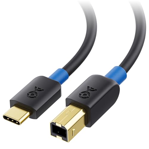 Cable Matters Druckerkabel USB C 3m (USB C auf USB B Kabel, USB B auf USB C Kabel, USB C USB B Cable) in Schwarz - 3 Meter von Cable Matters