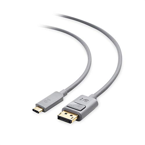 Cable Matters [Funktioniert mit Chromebook Certified] USB C DisplayPort Kabel 1,8m (USB C auf DisplayPort Kabel, USB C zu DP Kabel) mit 4K 60Hz - in Grau 1,8 Meter von Cable Matters