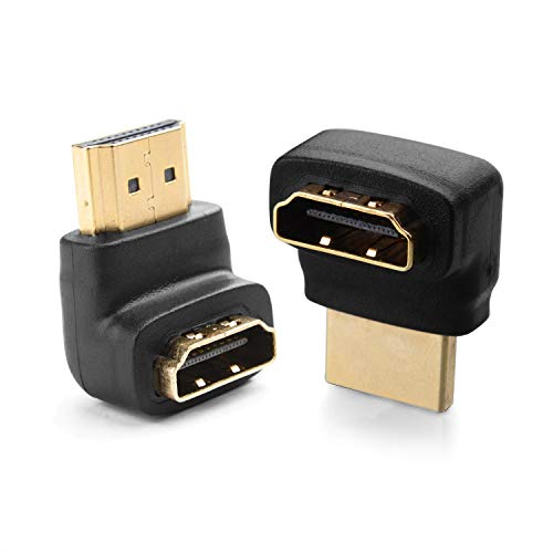 Cable Matters Kombipack HDMI 270 Grad und HDMI 90 Grad Adapter (Rechtwinkliger HDMI Adapter, HDMI Winkel, HDMI Kabel Verbinder) mit 4K und HDR von Cable Matters