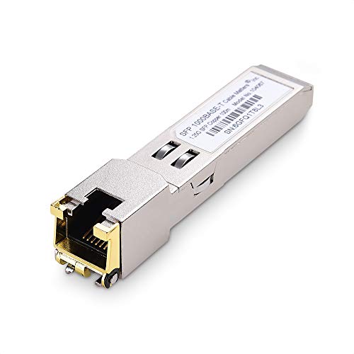 Cable Matters Modularer 1000BASE T Gigabit SFP zu RJ45 Kupfer Ethernet Transceiver für Geräte von Cisco, Ubiquiti, TP-Link, Huawei, Mikrotik, Netgear und Supermicro Cable Matters Modularer 1000BASE T Gigabit SFP zu RJ45 Kupfer Ethernet Transceiver für Geräte von Cisco, Ubiquiti, TP-Link, Huawei, Mikrotik, Netgear und Supermicro von Cable Matters