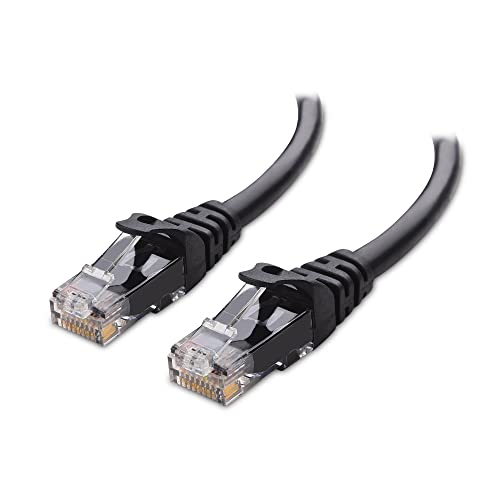 Cable Matters Snagless 10 Gigabit Cat 6 LAN Kabel 15 Meter (Cat 6 Ethernet Kabel, Cat 6 WLAN Kabel, Lankabel Cat6) in Schwarz - Netzwerkkabel 15 Meter von Cable Matters