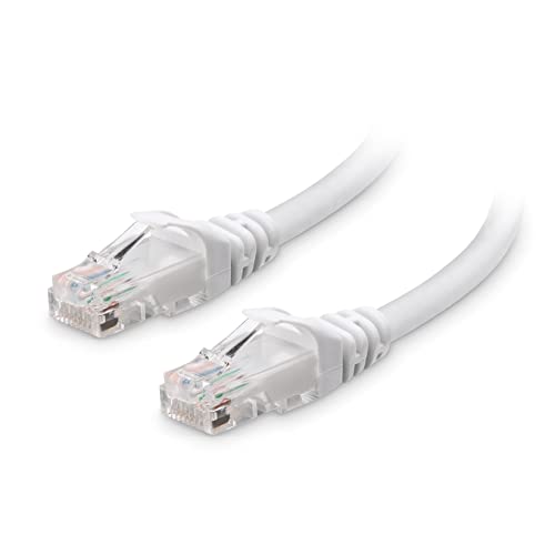 Cable Matters Snagless 10 Gigabit Cat 6 Lan Kabel 15 Meter (Cat 6 Ethernet Kabel, Cat 6 Wlan Kabel, Lankabel Cat6) in Weiß - Netzwerkkabel 15 Meter von Cable Matters