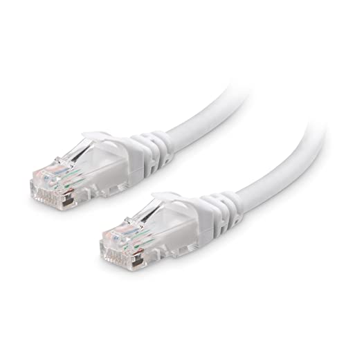 Cable Matters Snagless 10 Gigabit Cat 6 LAN Kabel 6m (Cat 6 Ethernet Kabel, Cat 6 WLAN Kabel, Lankabel Cat6) in Weiß - Netzwerkkabel 6 Meter von Cable Matters