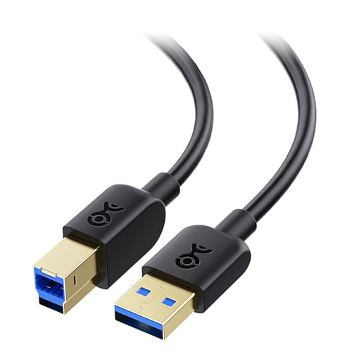 Cable Matters SuperSpeed USB 3.0 Kabel auf Typ B 1,8 m (USB B auf USB A Kabel, USB 3 Kabel auf Typ B, USB A auf USB B Kabel) in Schwarz - 1,8 Meter von Cable Matters