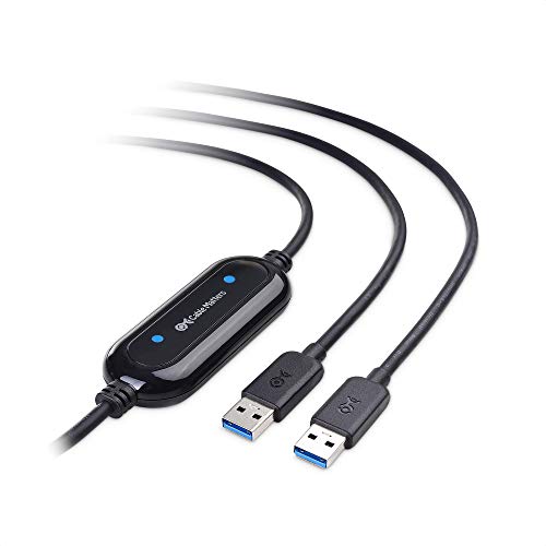 Cable Matters USB 3.0 PC zu PC USB Link Kabel 2m (USB Datenkabel/PC zu PC linkkabel) für Windows und Mac Computer - 2 Meter - enthält Registrierungscode für Software Easy Computer Sync von Cable Matters