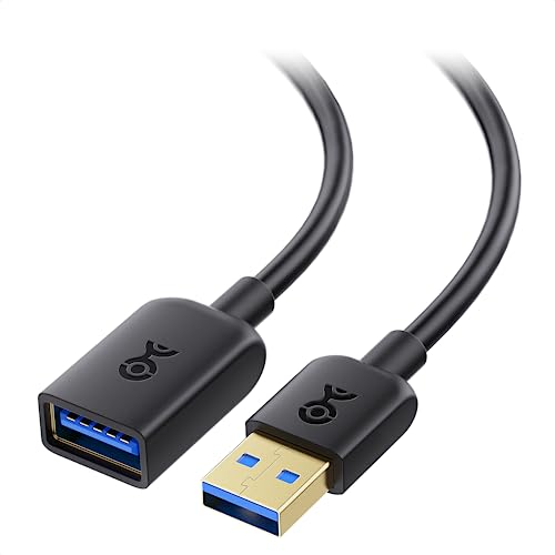 Cable Matters USB 3.0 Verlängerung 2m (USB Verlängerung 2m, USB Kabel Verlängerung, USB Xxtender/USB Extension) in Schwarz - 2 Meter von Cable Matters