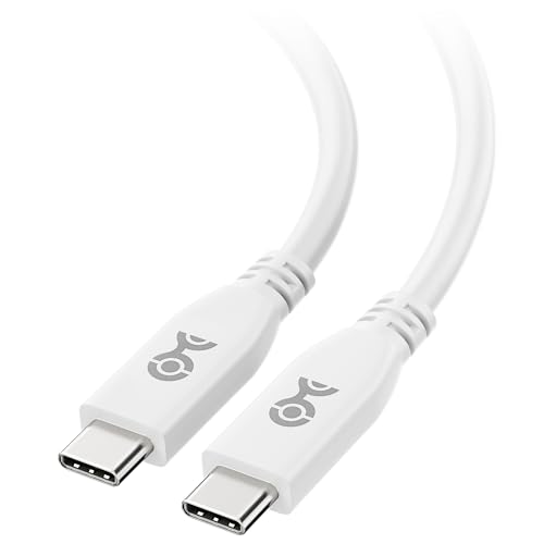Cable Matters USB4 Kabel mit 40Gbps Daten, 8K Video und 240W Ladeleistung in 2 Meter, Weiß - USB 4 Kabel voll kompatibel mit USB C, Thunderbolt 3 und Thunderbolt 4 von Cable Matters