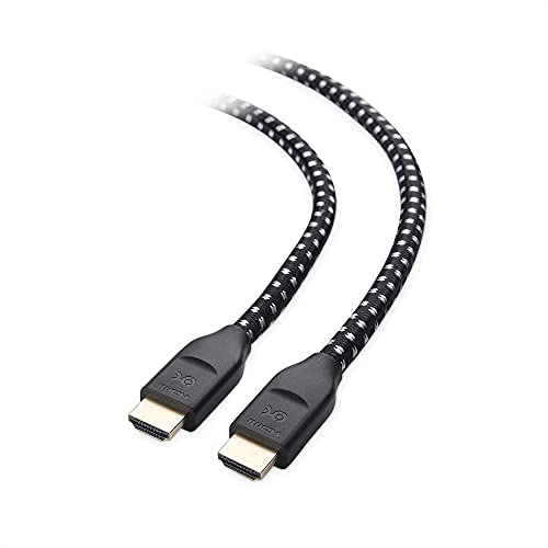 Cable Matters [Ultra High Speed HDMI zertifiziert] Geflochtenes 48Gbps 8K HDMI Kabel 13.1ft / 4m mit 8K @ 60Hz, 4K @ 240Hz und HDR-Unterstützung für PS5, Xbox Series X/S, Apple TV und mehr in Schwarz von Cable Matters