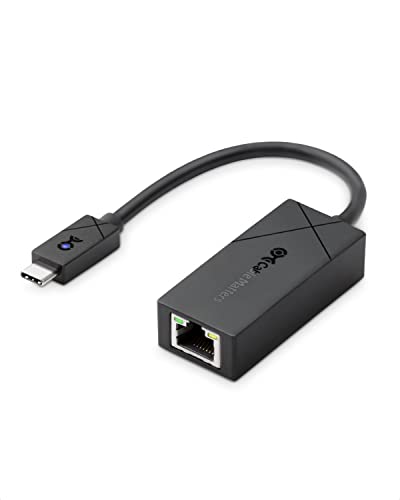 [Entworfen für Oberfläche] Kabel Matters 2,5 Gbit/s USB-C auf Ethernet Adapter (USB-C auf Netzwerkadapter, 2,5 g Ethernet auf USB-C Adapter) in Schwarz von Cable Matters
