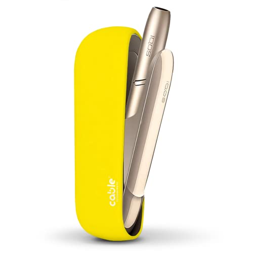 Schutzhülle kompatibel mit IQOS® 3 DUO/3, weiche Schutzhülle kompatibel mit IQOS® 3 Silikon Soft Touch gegen Kratzer und versehentliche Stöße (Yellow) von Cable Technologies