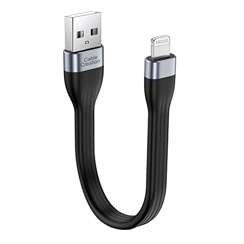 CableCreation [MFi-zertifiziert] iPhone Ladekabel kurz 15cm, USB auf Lightning Kabel iPhone schnelles Ladekabel kompatibel für iPhone 14/14 Pro Max/13/12/12 Pro/11/X/XR/8/8 Plus/7/6S/6/SE, iPad,usw. von CableCreation