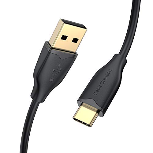 CableCreation USB 2.0 A auf C Kabel 2M, Schnellladekabel 3A Daten USB Typ C Kabel für MacBook Air Chromebook Pixel Galaxy S21 S20 S10 Schwarz 6.6FT von CableCreation