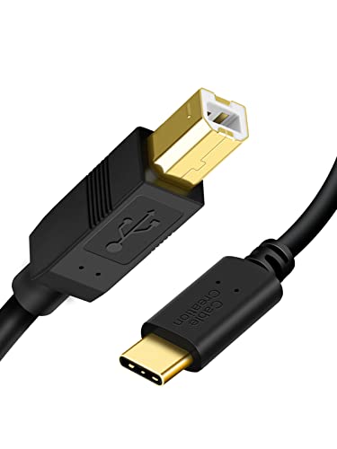 CableCreation USB C Druckerkabel 3M, USB C auf B, Scannerkabel, MIDI Kabel für Yamaha Casio Digital Piano MIDI Controller DJ Controller, 10FT, Schwarz CableCreation USB C Druckerkabel 3M, USB C auf B, Scannerkabel, MIDI Kabel für Yamaha Casio Digital Piano MIDI Controller DJ Controller, 10FT, Schwarz von CableCreation