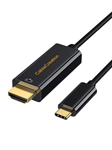 CableCreation USB-C auf HDMI Kabel 0.9M/3FT, 4K USB Typ C auf HDMI Kabel(Thunderbolt 3/4), USB C HDMI Adapter kabel für Galaxy S22/S20/ MacBook/iPad Pro/Air/Huawei P40/ Surface Book 2 /XPS 15,usw von CableCreation